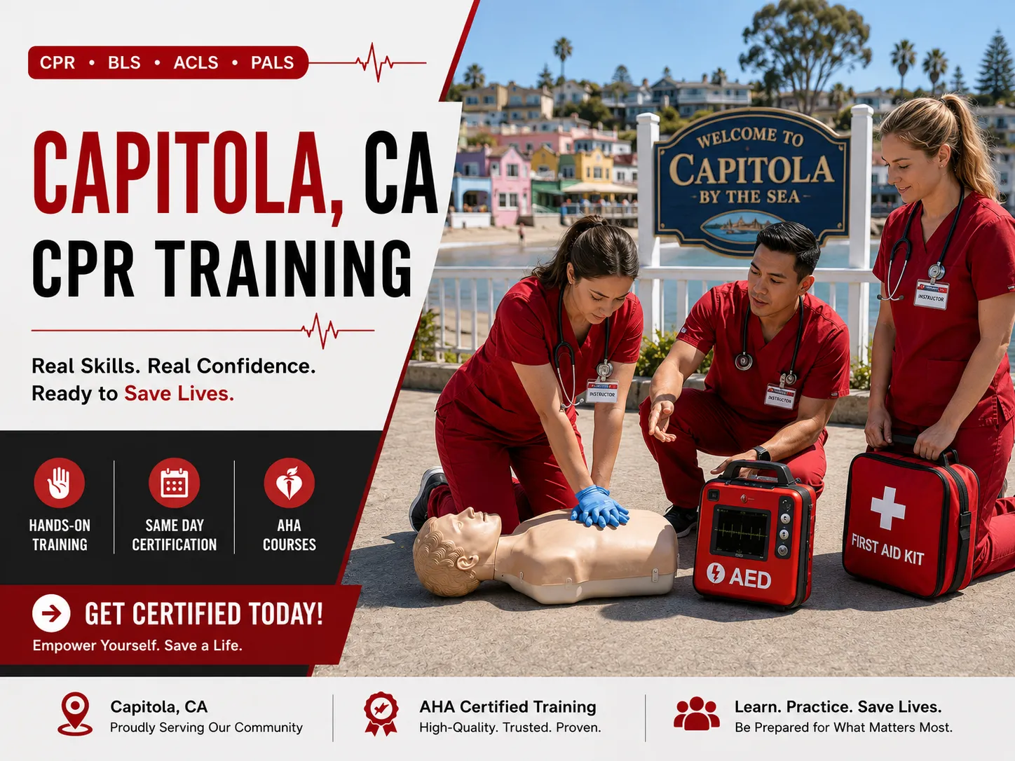 BLS CPR, ACLS & PALS Certification Course Near Capitola, CA