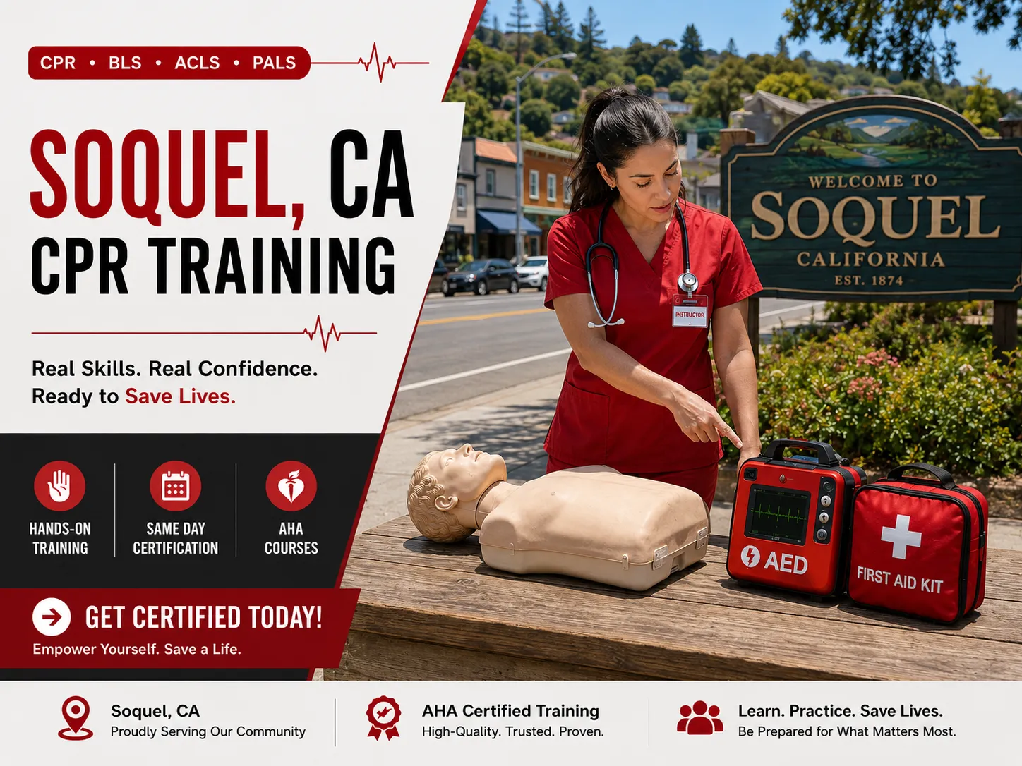 BLS CPR, ACLS & PALS Certification Course Near Soquel, CA